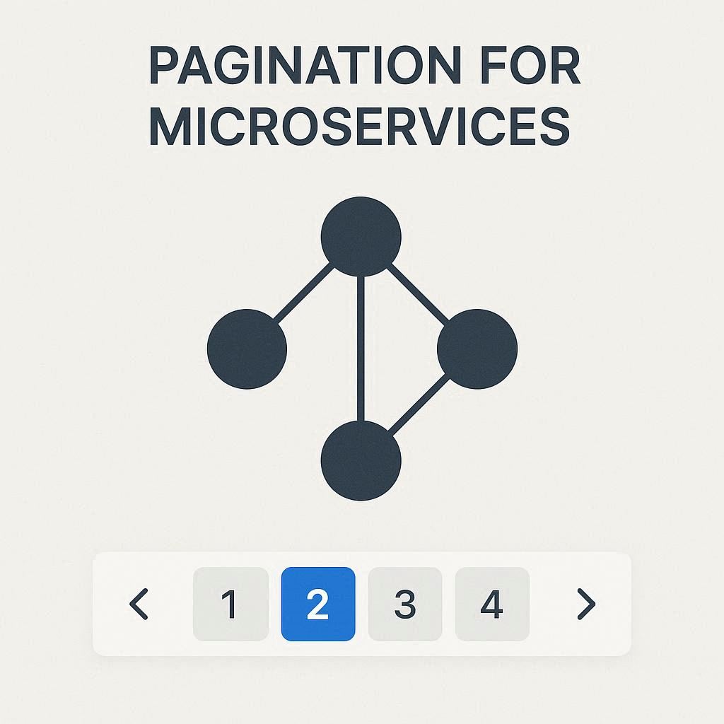 How to do pagination across domains in microservices architectures
