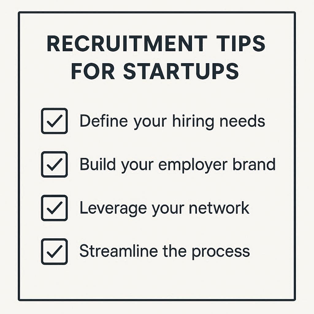 Recruitment tips for startups